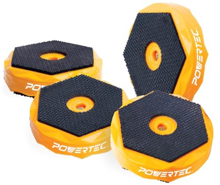 POWERTEC Bench Dog Stop Woodworking, Bench Dog Protect Workpiece from Scratches, Bench Dog for Sanding, Routing, Finishing & Painting - 4PCs (72216)