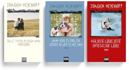 Joachim Meyerhoff Bücher-Set: Alle Toten fliegen hoch Teil 1-3 (Amerika, Wann wird es endlich..., Ach, diese Lücke) + exklusives Lesezeichen, Humorvolle Bestseller-Romane über Familie & Verlust