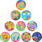 30 Stück Hippie Buttons Peac Flower Power Pins Retro Karneval Ansteck Fashing Kleidungs-Accessoires