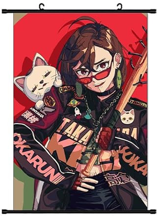 Xinchangda DAN DA DAN Anime Poster Ayase Momo Okarun Scroll Poster Cartoon Malerei Bild Turbo Oma Wallscroll Home Deko Geburtstagsgeschenk