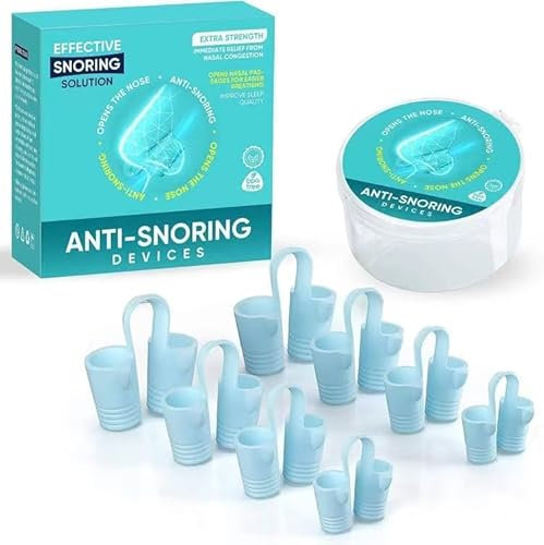 Anti Russing Devices Silicone Riutilizzabile Naso Vents Dilatori Nasali per Respirazione, Comoda ed Efficace Russing Soluzione Aiuta Anti Russing Nnasal per Respirazione Nasale (Blue)