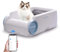 Litiere Chat Autonettoyante Ouverte, Anti-pincement et sans Odeur, Contrôle à Distance par Application, Utilisable Immédiatement par Les Chats