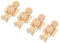 DOITOOL 4 Stück Holzfiguren Nussknacker aus Holz unvollendet unvollendeter Holzroboter posiert als Holzfigur Schaufensterpuppe zeichnen Zeichnungspuppen Handmodell zum Zeichnen Beige