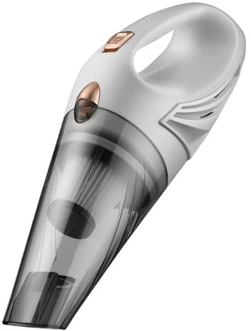 YKMYXZ, Aspirateur de Voiture Filaire, aspirateur à Main à Aspiration cyclonique puissante for Poils d'animaux, véhicule, Maison, Bureau(Corded White Vacuum Cleaner)