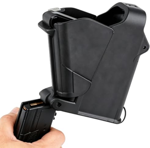 Chargeur Rapide pour Pistolet de 9mm à .45ACP, Chargeurs Rapides pour Armes, Plastique Noir