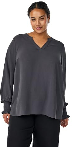 Zizzi Flash by Damen Große Größen Bluse Lange Ärmel Größe Gr L Phantom