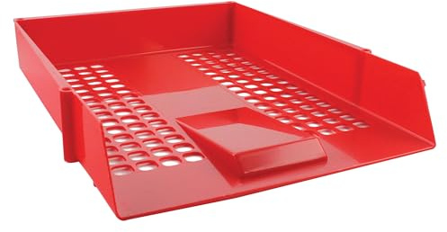 Q-Connect Letter Tray Plastic Red