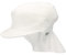 Sterntaler Schirmmütze Nacken Basic - Unisex Baby- und Kinder Mütze mit Nackenschutz - UV-Schutz 50+ Hut aus Popeline (Bio) - leichte Sommer Kopfbedeckung mit Gummiband - weiß, Größe 49