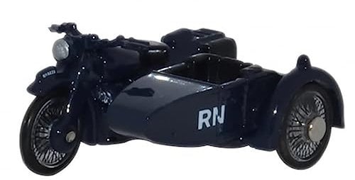 Oxford Diecast 76BSA007 Motorbike/Sidecar Royal Navy
