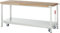 Rau 05 8000-6-207B4F.12 Werkbank Mit Absenkbarem Fahrgestell Serie 8000, Lichtgrau