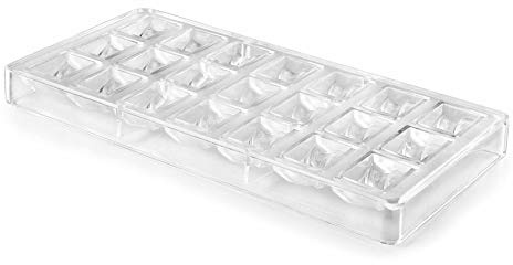 Lacor Schokolade Schimmel Onduliert, Polystyrene, Transparent, 28 x 14 x 3 cm, 1 Einheiten | Langlebiges Profi-Utensil; entwickelt für optimale Leistung und schnelle, unkomplizierte Reinigung in der Spülmaschine