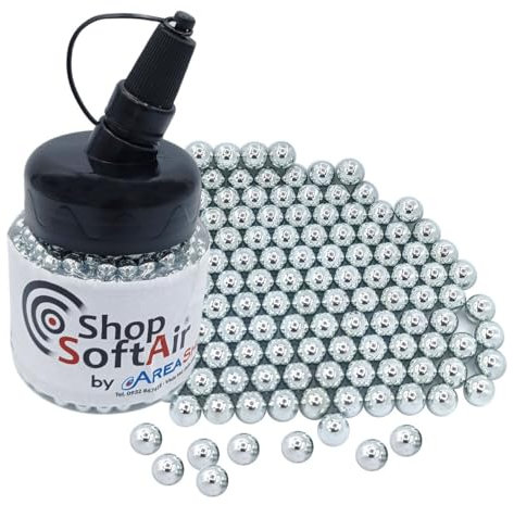 Area Shopping Pallini Softair 6mm Metallo Fucile Pistola 1000BB Lucide + Portapallini Omaggio