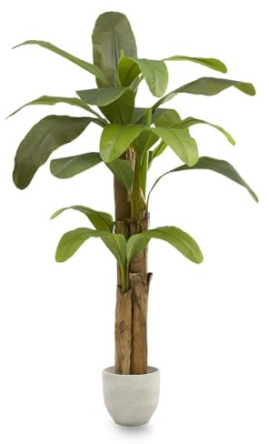 Maia Shop | Bananier Artificiel | Plante Artificielle interiur | Mesures: 180 x 90 cm | Plante Artificielle Grande | Fausse Plante | Décoration