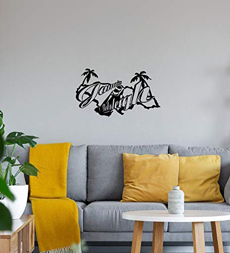 Jamaica Bobsleigh Wandtattoo Schwarz Aufkleber 40 x 23 cm