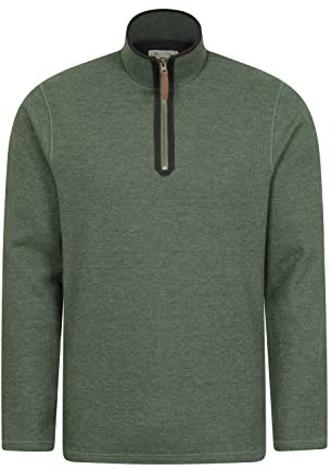 Mountain Warehouse Beta Mens Zip Neck Top Green XS