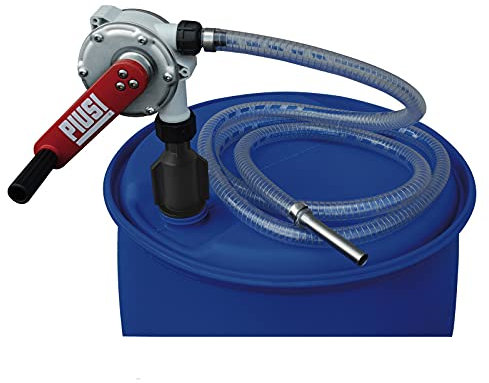 PIUSI Pompa a Manovella per Travaso AdBlue/Urea/DEF, Acqua e Antigelo con attacco Fusto 56x4, Capacità 38 litri x 100 giri | Piusi Hand Pump F00332A2A