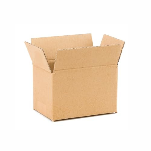 Pack de 25 boîtes en carton renforcé avec dimensions 15x10x10 cm et simple cannelure - Fabriquées en l´UE avec du carton recyclé, résistantes aux envois, au stockage et aux déménagements