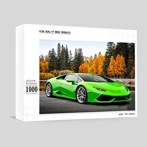 SWECOMZE Sportwagen Puzzle, Puzzle 200/1000 Teile, Puzzle mit Auto-Motiv, Spiel Puzzles für Erwachsene und Kinder ab 6 Jahren, Haus Dekoration Geschenk (B,1000 Teile)