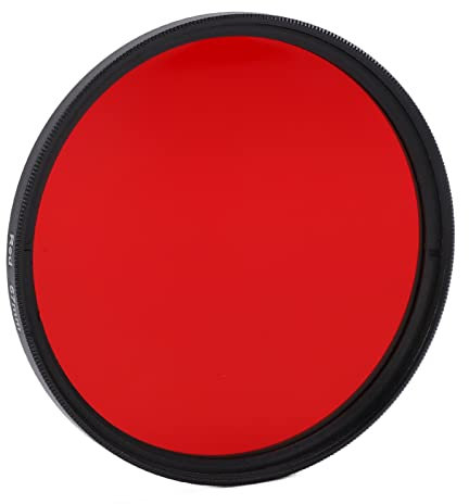 Roter Farbfilter für 67mm 62mm 58mm 55mm 52mm Kameraobjektiv Objektivfilter aus optischem Glas für Ahornblätter, Sonnenuntergang, Abendwolken, verbrannte Wolken oder Wüste (67mm)