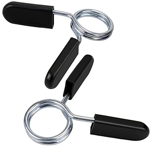 Accessotech 2 x 1 Spring Clamp Collars Grippers for Weight Bar Dumbbells Clips Locks Clamp Pegs 25mm