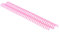 10 Stück Bindekämme, Kamm Binderücken Spiralbinderücken,15mm 34 Ringe Rosa Kunststoff Loseblatt Bindekämme A4 Bindekapazität 120 Seiten Schreibwaren Buchring für Notizbuch Sammelalbum