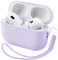 ORNARTO Kompatibel mit AirPods Pro 2 Hülle 2022, Schützende Flüssig Silikon Hülle für AirPods Pro 2 2022 Hybrid Skin Front LED Sichtbar Silikon Hülle Flieder