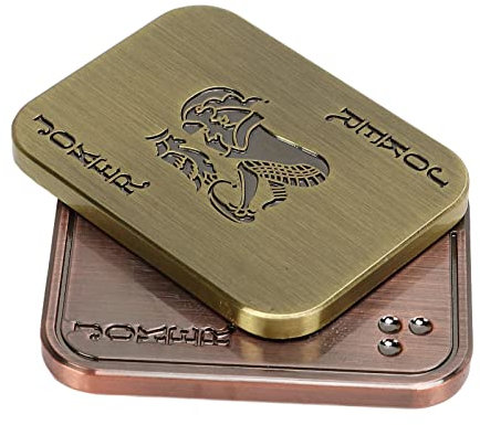 Metall Poker Fidget Slider, ADHS Push Slider Spielzeug Autismus Angst Stressabbau Spielzeug Metall Magnetic Slider EDC Adult Fidget Toys FüR Studenten BüRoangestellte Arbeiter