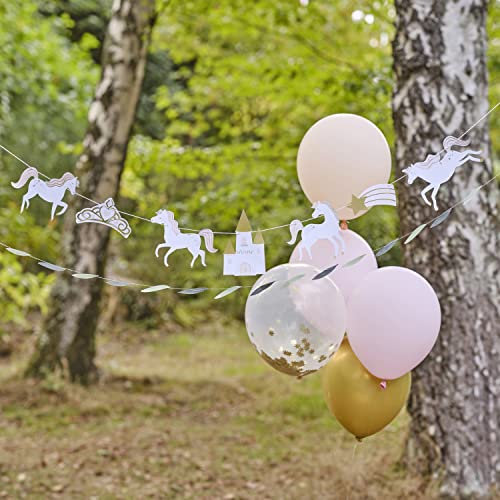 Ginger Ray Prinzessinnen-Geburtstagsparty-Einhorn, Krone und Schloss, Dekoration, 2 m Mehrfarbig