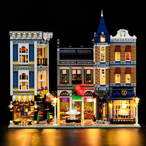 YEABRICKS LED Licht für Lego-10255 Creator The Assembly Square Bausteine Modell (Lego Set Nicht enthalten)
