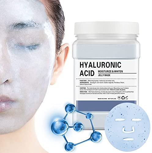 POZTL Gelee-Maskenpulver für Gesichtsbehandlungen, feuchtigkeitsspendende Gelee-Gesichtsmaske mit Hyaluronsäure, professionelles Peel-Off-Hydro-Gesichtsmaskenpulver zur Bekämpfung feiner Linien