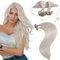 Moresoo Extensions Echthaar Bondings Blond Echthaar Extensions Bondings 60 cm Keratin Bondings Echthaar U Tip Haare Extensions Blond 50g 50s #60A