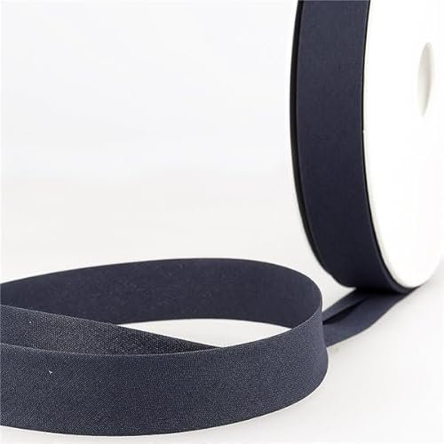 MYMERCERIE Schrägband, gefaltet, Marineblau, Meterware, hergestellt in Frankreich – Größe 50 mm
