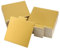 MANCHAP 300 mini vassoi rettangolari per torte, vassoio cartone dorato rettangolare, 90 x 84 mm, per torte, cupcake, dessert, per feste