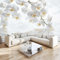 Vlies Fototapete Orchidee Im Nordischen Stil Wasserfall für moderne Wohnzimmer Schlafzimmer Motivtapeten Wandtapete Tapete Vliestapete UV-Beständig Hohe Auflösung (350 x 256 cm)