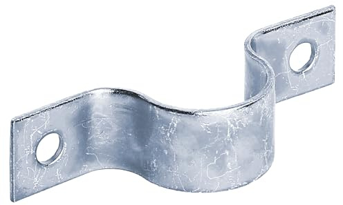 Alberts 824310 Rohrschelle | zum Aufschrauben | galvanisch blau verzinkt | für Rohr-Ø 1 1/4 Zoll | 20er Set