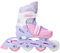 RAVEN Inline Skates Inliner für Kinder Mädchen verstellbar (Loret Lila/Pink, 30-33 (18,5cm-20,5cm))