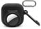 for Airpods 4th Generation Carrying Case with airtag Holder Cover,Silicone GPS Tracker Cover Holder for airtag,Soft Shock-Proof Anti-Scratch Anti-Lost,Black