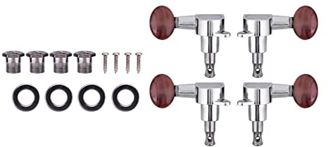 2R 2L Mechaniken Stimmwirbel, Ukulele Stimmwirbel Bass Stimmwirbel, Beiliegende Gitarre Stimmwirbel Wirbel für 4-saitige Gitarre