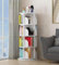 WUDLEP Drehbares Bücherregal, 360 Grad Display-Eck-Bücherregal für kleinen Raum, 4 Etagen, freistehendes Bücherregal, Aufbewahrungsregal, Holz, schmales Bücherregal, Arbeitszimmer