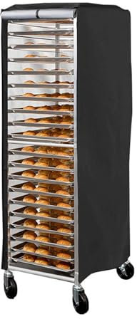 Cubierta Para Rejilla De Panecillos | Cubiertas Para Rejillas De Pan Con Cremallera A Prueba De Polvo - Accesorio De Tela Oxford Negro Único A Prueba De Polvo Para Procesamiento De Alimentos, Hogar, R