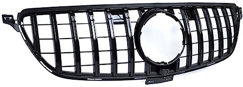 FrontstoßStange ABS-Grill Vorne Kühlergrill Für Mercedes GLE-Klasse Coupé C292 2015–2019(Schwarz)