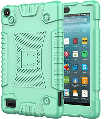Tablet-Reise Compatible with Kinder Compatible with Kindle Fire 7 2019/2017/2015 (9./7./20er Generation) Fall, Compatible with Fire 7 Fall Stoßfest Robuste Tropfenschutzabdeckung Schutzhülle Anti-Herb