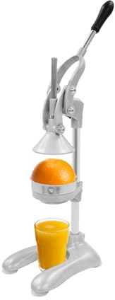 Manuelle Zitruspresse, Manueller Entsafter aus Edelstahl, Saftpresse mit Spitzkopf- und Flachkopf-Form, Filter für kernfreien Saft, für Zitrone, Orange und Grapefruit