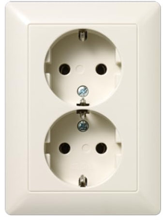 Jung AS5020U Schuko -Steckdose 2-fach, Weiß
