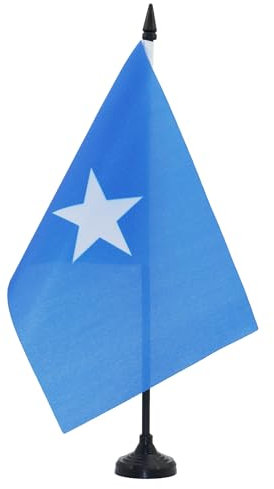 AZ FLAG - Tischflagge Somalia - 21x14 cm - Bundesrepublik Somalia Tischfahne 14 x 21 Cm - Flaggen