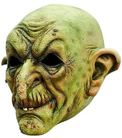 Hexe Maske des Grauens - Maske des Grauens - Erwachsenen Horror Kostüm Vollmaske - ideal für Halloween, Karneval, Motto- & Grusel-Party