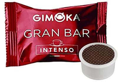 Gimoka Mélange Gran Bar Intenso intensité 8-50 Capsules - Compatibles avec les machines à café de la marque Lavazza* Espresso Point* - Produit en Italie