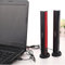Altavoz de Ikanoo® N12 con USB, soporte incluido, para ordenador, portátil o monitor, minialtavoz 2.0 para viajes o para tener en casa negro Negro
