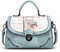NICOLE&DORIS Damen Handtaschen Tote Umhängetasche Schultertaschen Henkeltaschen Tasche Crossbody Bag Multifunktion Wasserdicht Dauerhaft PU Blau