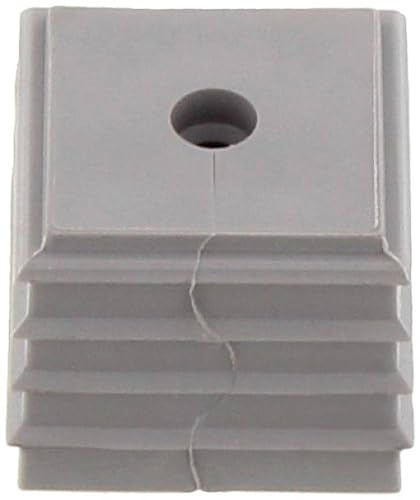 CONTA-CLIP 28565.6 Kabeldurchführungssystem Kdsclick, Dichtelement KDS-De 4-5 Gr, Montageart: Stecken, Länge x Breite: 20, 3 mm, Kabeldurchmesser Max.: 5 mm, IP 66, Farbe: Grau, 10 Stück